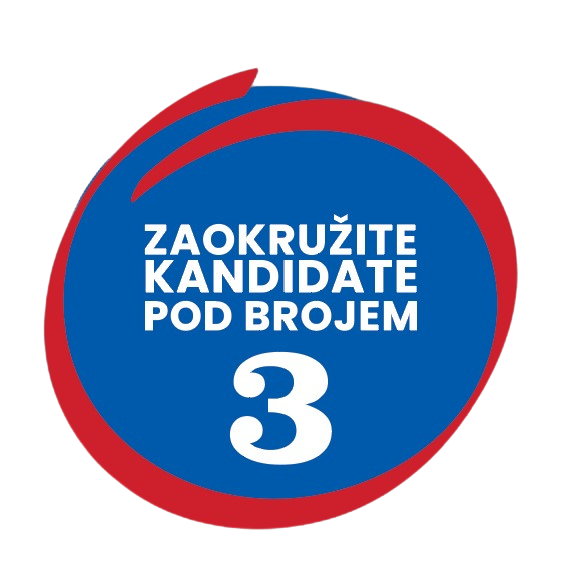 Zaokružite kandidate pod brojem 3